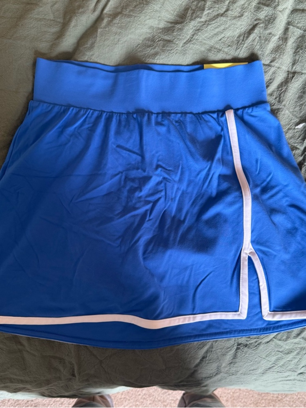 all in motion Blue Athletic Skirt with Light White Trim